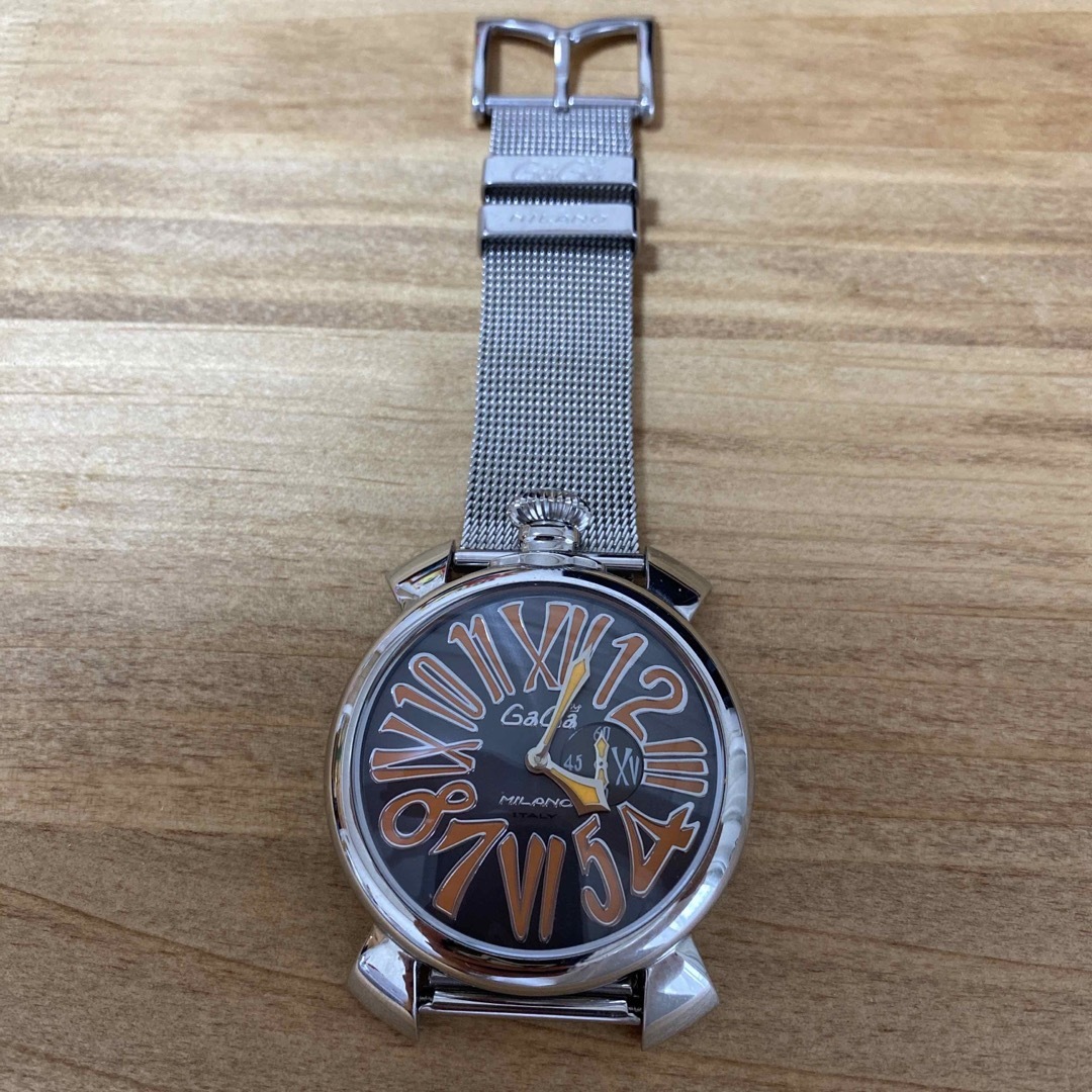 GaGa MILANO(ガガミラノ)のガガミラノ　MANUALE マヌアーレ 46 オレンジ メンズの時計(腕時計(アナログ))の商品写真