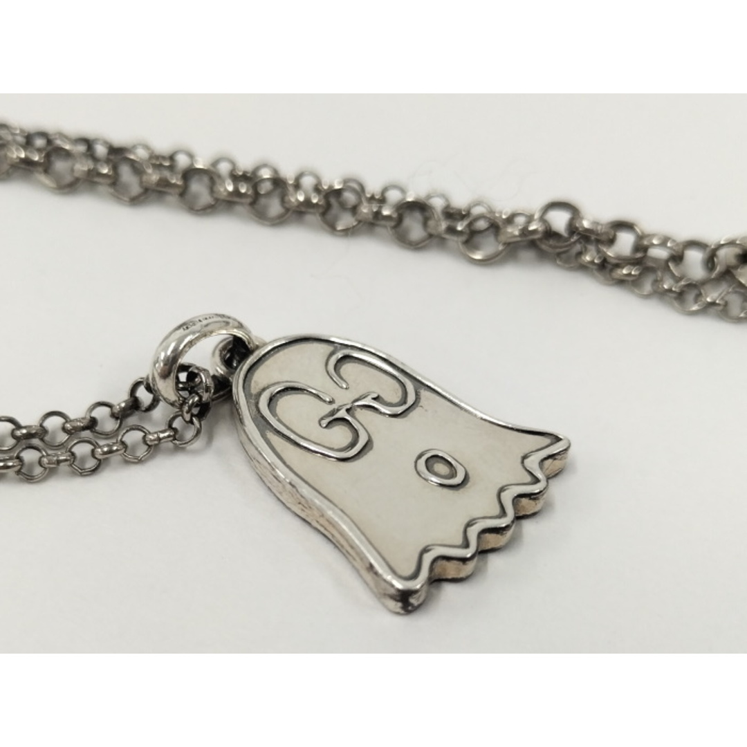GUCCI - GUCCI ゴースト ネックレス SV925 シルバー 455536の GUCCI - GUCCI ゴースト ネックレス SV925 シルバー 455536の