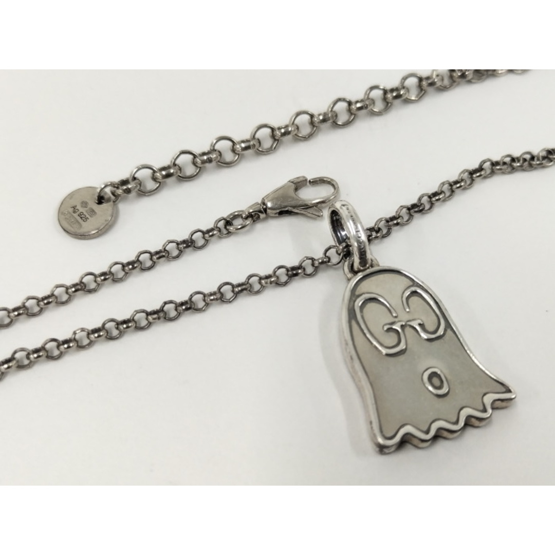 GUCCI - GUCCI ゴースト ネックレス SV925 シルバー 455536の GUCCI - GUCCI ゴースト ネックレス SV925 シルバー 455536の