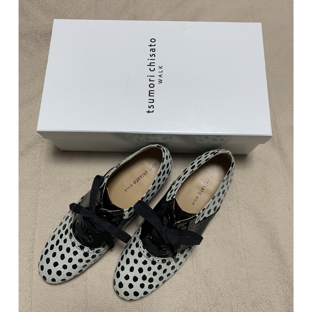 TSUMORI CHISATO(ツモリチサト)の新品☆ ツモリチサトウォークのドットオックスフォードシューズ レディースの靴/シューズ(その他)の商品写真