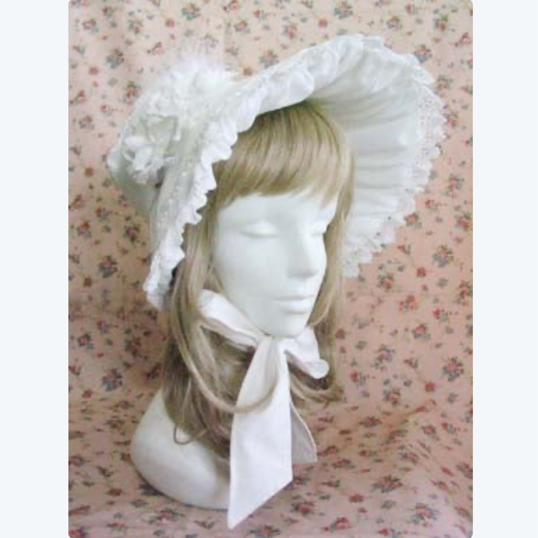 Victorian maiden(ヴィクトリアンメイデン)のい1 ヴィクトリアンメイデン　生成　バーバリードールハット　ボンネット　 レディースの帽子(ハット)の商品写真