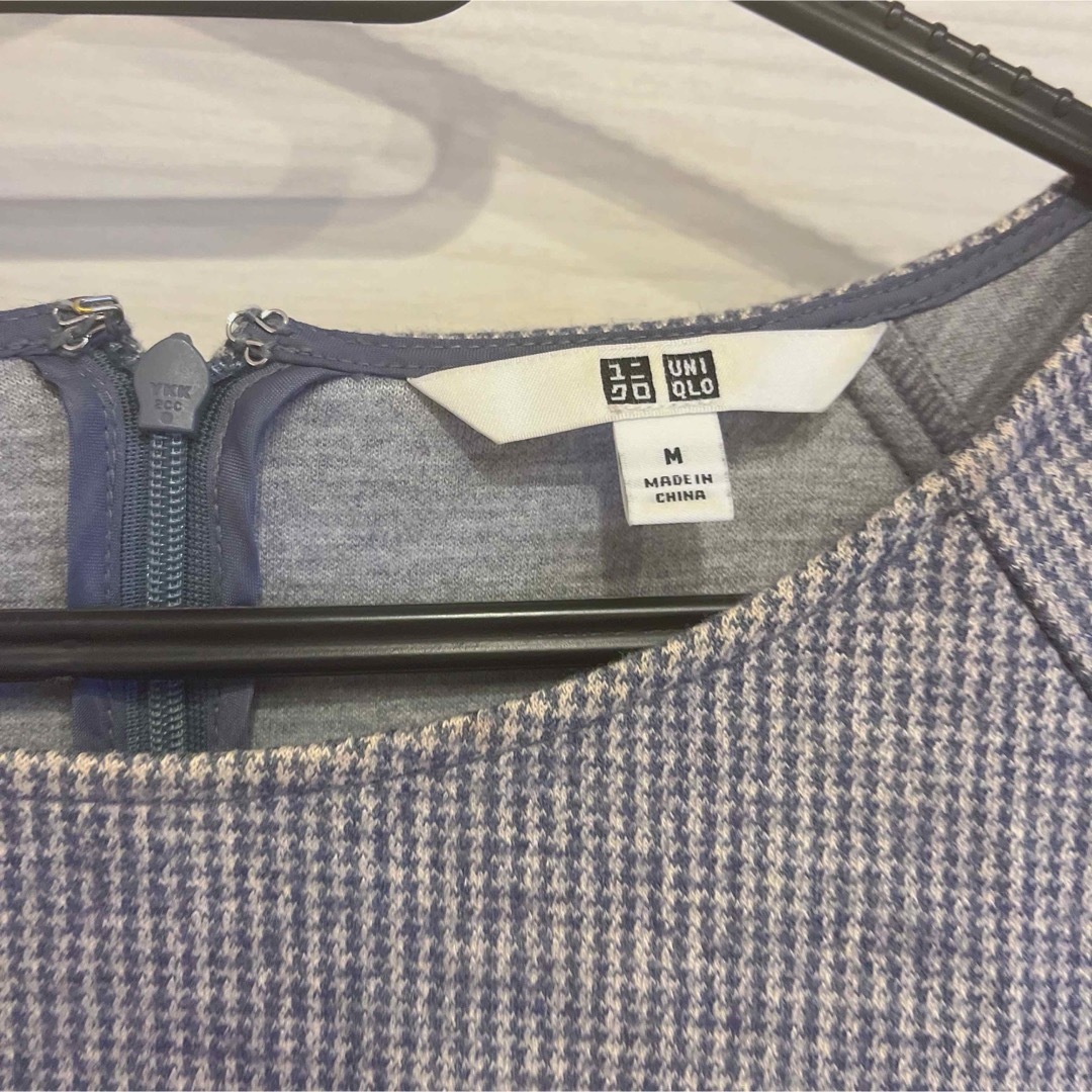 UNIQLO(ユニクロ)のユニクロ　ワンピース　七分袖　体型カバー レディースのワンピース(ひざ丈ワンピース)の商品写真