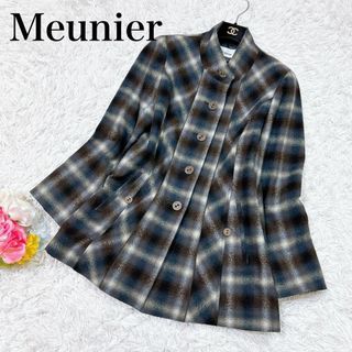 ■大きいサイズ✨Meunier チェックシャツ 薄手ウールジャケット 42(その他)