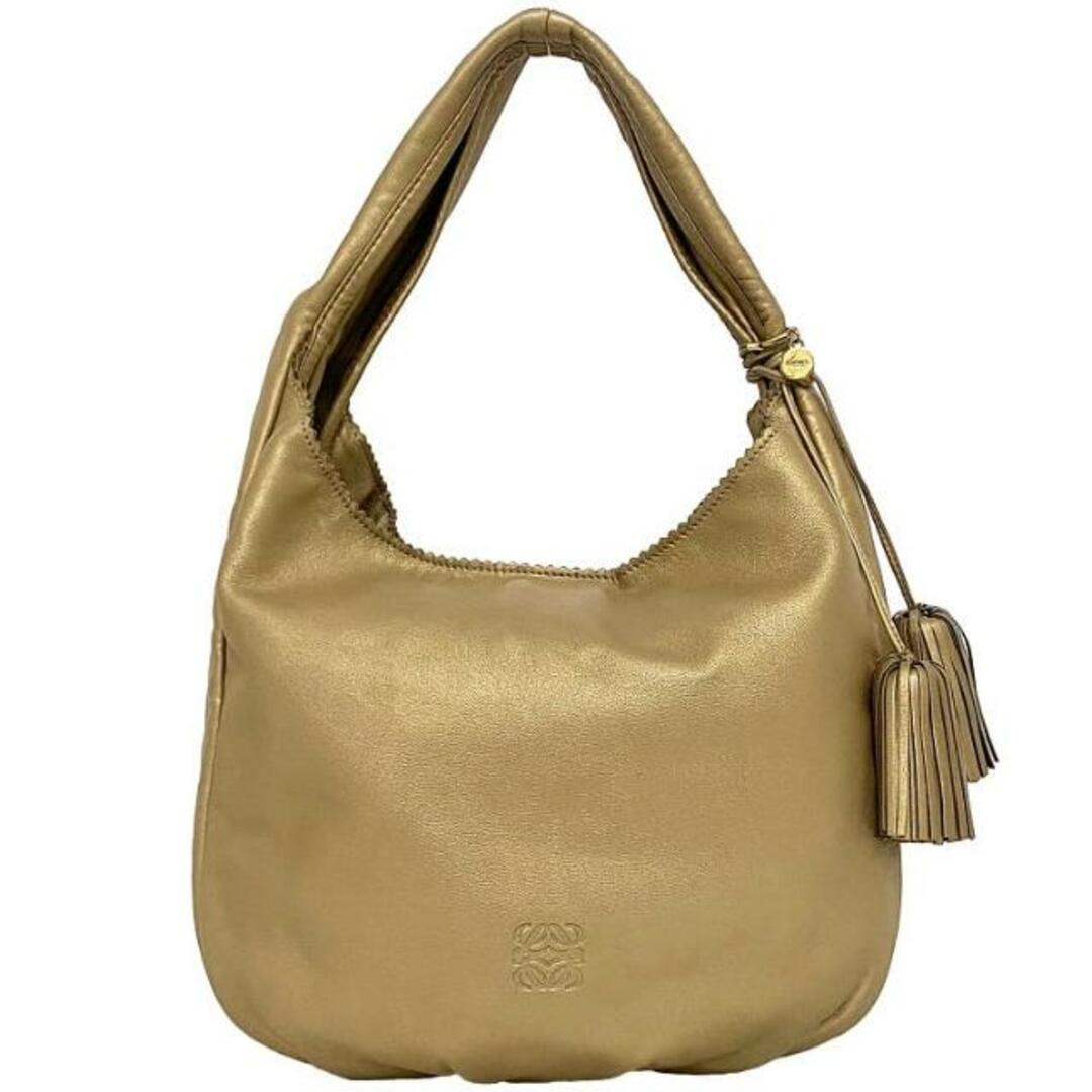 LOEWE - ロエベ ワンショルダー バッグ ゴールド アナグラム 美 LOEWE - ロエベ ワンショルダー バッグ ゴールド アナグラム 美