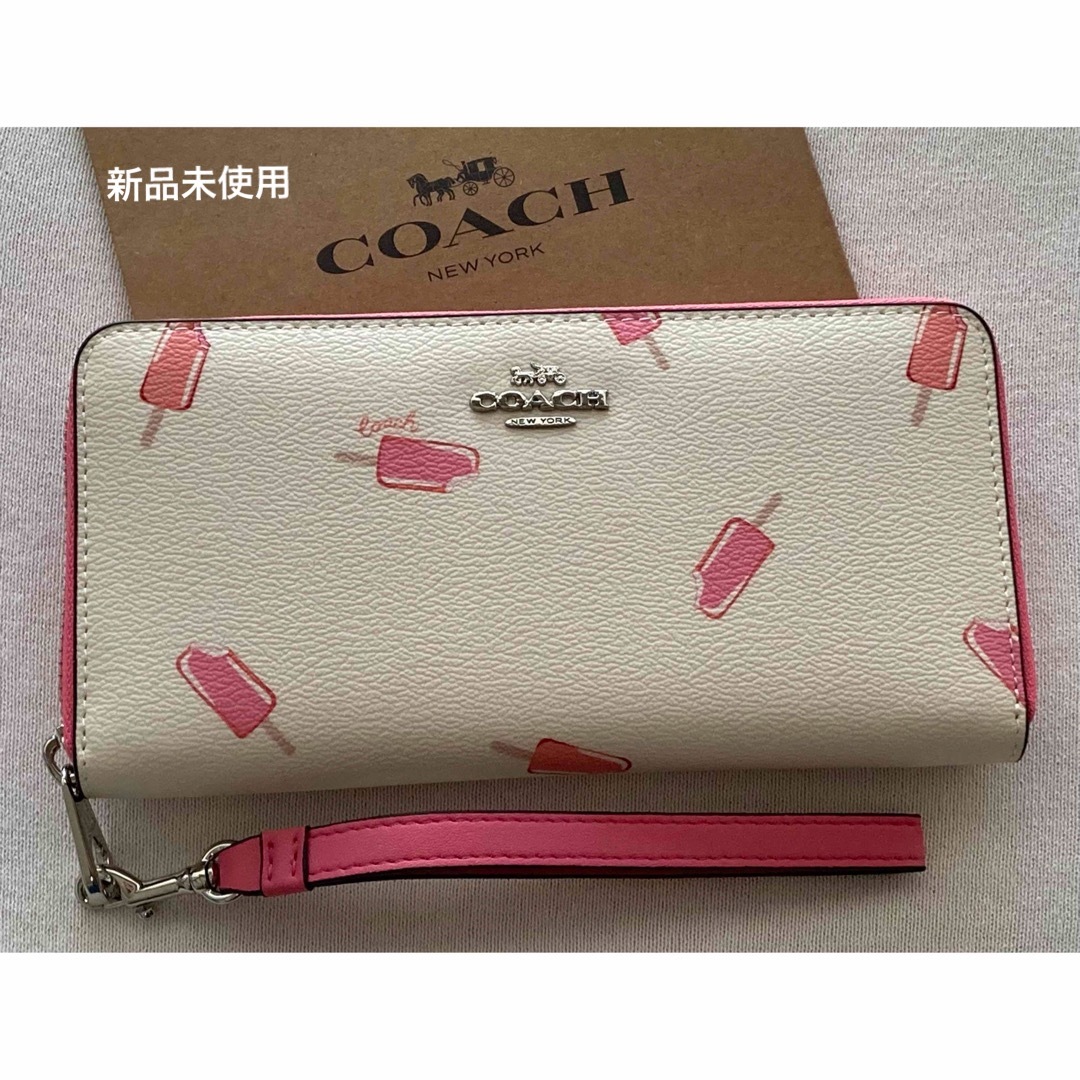 COACH(コーチ)の新品　COACH コーチ　長財布　アイスキャンディー レディースのファッション小物(財布)の商品写真