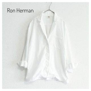 ロンハーマン(Ron Herman)のロンハーマン コットンリネン スキッパーシャツ 白 S〜M(シャツ/ブラウス(長袖/七分))