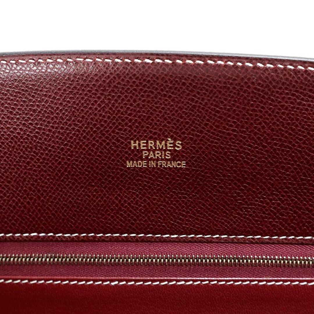 Hermes(エルメス)のエルメス ホワイトバス GM ハンドバッグ リセ レザー Rouge H ルージュ アッシュ レッド 赤 ゴールド金具 □E刻印 HERMES（未使用　展示品） レディースのバッグ(ハンドバッグ)の商品写真