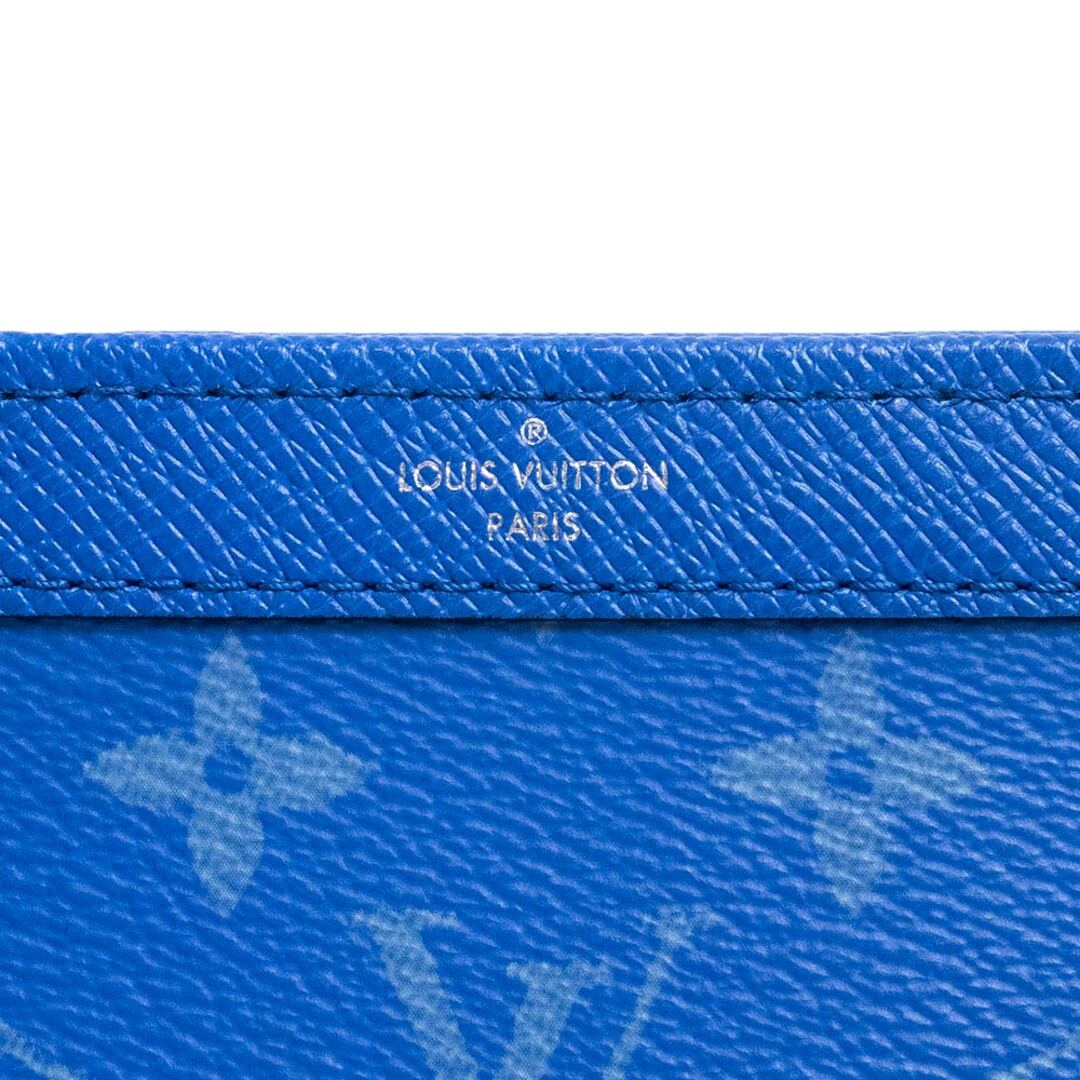 LOUIS VUITTON(ルイヴィトン)のルイ ヴィトン ガストン ウェアラブル ウォレット ショルダーバッグ 斜め掛け モノグラム タイガ レザー アガベ ブルー 青 シルバー金具 M83099 箱付 LOUIS VUITTON（未使用　展示品） メンズのバッグ(ショルダーバッグ)の商品写真