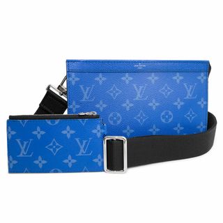 ルイヴィトン(LOUIS VUITTON)のルイ ヴィトン ガストン ウェアラブル ウォレット ショルダーバッグ 斜め掛け モノグラム タイガ レザー アガベ ブルー 青 シルバー金具 M83099 箱付 LOUIS VUITTON（未使用　展示品）(ショルダーバッグ)