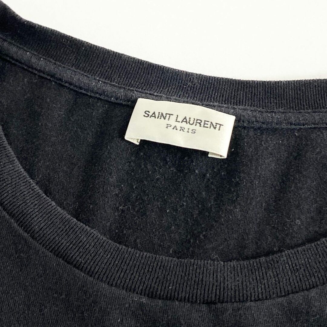 Saint Laurent(サンローラン)の60e11 SAINT LAURENT PARIS サンローラン パリ One More Shot Tee ワンモアショット Tシャツ 半袖 カットソー 551402 YB2ZS Lサイズ ブラック コットン フランス製 メンズのトップス(Tシャツ/カットソー(半袖/袖なし))の商品写真