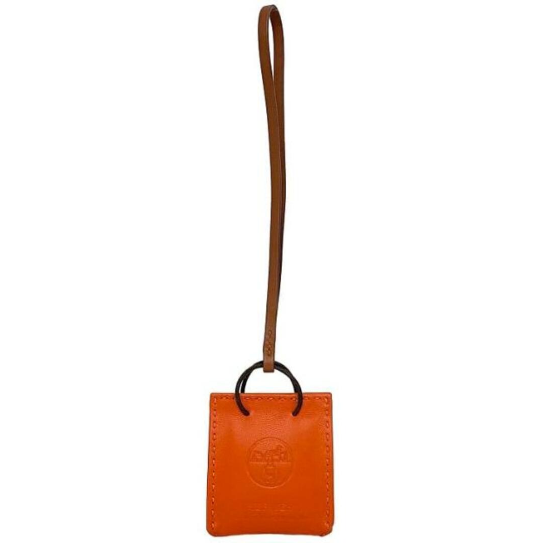 HERMES - エルメス バッグチャーム サックオランジュ オレンジ HERMES - エルメス バッグチャーム サックオランジュ オレンジ