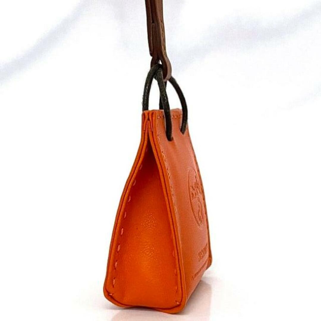 HERMES - エルメス バッグチャーム サックオランジュ オレンジ HERMES - エルメス バッグチャーム サックオランジュ オレンジ