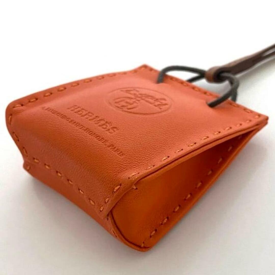HERMES - エルメス バッグチャーム サックオランジュ オレンジ HERMES - エルメス バッグチャーム サックオランジュ オレンジ