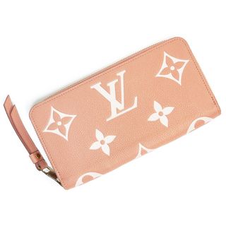 ルイヴィトン(LOUIS VUITTON)のルイ ヴィトン ジッピー ウォレット バイカラー ラウンドファスナー 長財布 モノグラムアンプラント レザー ローズトリアノン クレーム ピンク ゴールド金具 M81645 箱付 LOUIS VUITTON（新品・未使用品）(財布)