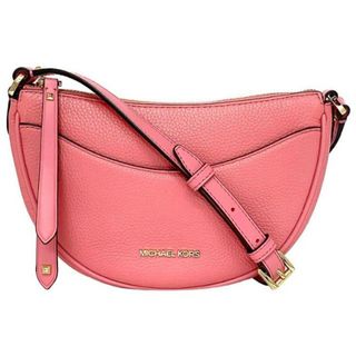 マイケルコース(MICHAEL KORS)のマイケルコース ショルダーバッグ ピンク ゴールド金具 35R3G4DC5L 未使用 美品 レザー Sランク MICHAEL KORS ポシェット カラー 定番 人気 女性 レディース 通勤 通学 シンプル プレゼント ギフト 贈り物(ショルダーバッグ)
