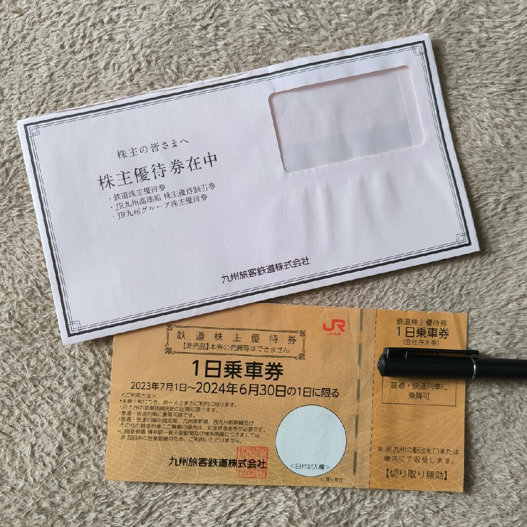 JR九州　株主優待券　１日乗車券 チケットのチケット その他(その他)の商品写真