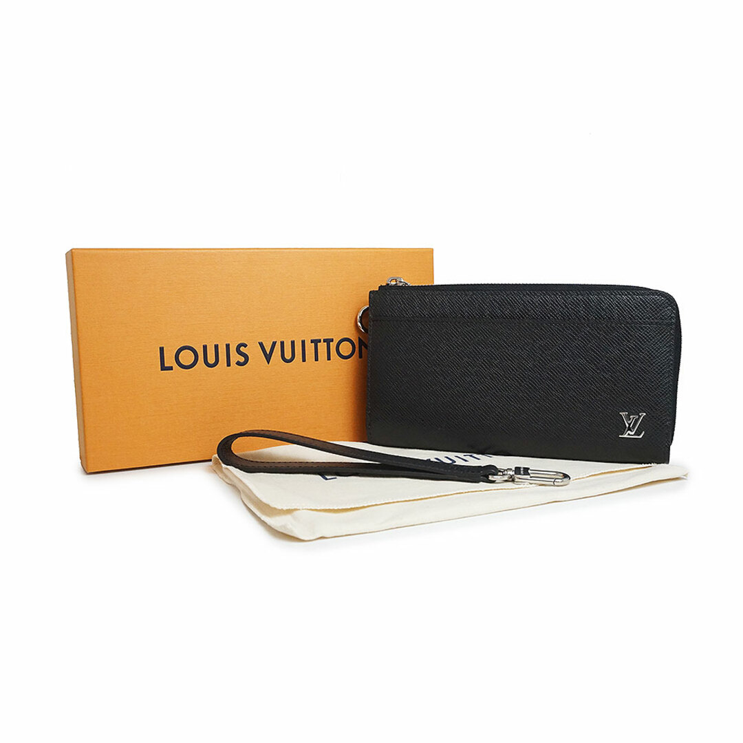 LOUIS VUITTON(ルイヴィトン)のルイ ヴィトン ジッピー ドラゴンヌ L字ファスナー 長財布 タイガ レザー ノワール ブラック 黒 シルバー金具 M69409 箱付 LOUIS VUITTON（未使用　展示品） メンズのファッション小物(長財布)の商品写真