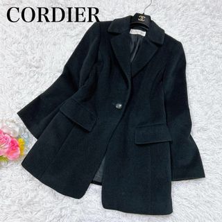 コルディア(CORDIER)の■大きいサイズ✨CORDIER 毛100 ハーフコート 日本製 ブラック 44(その他)