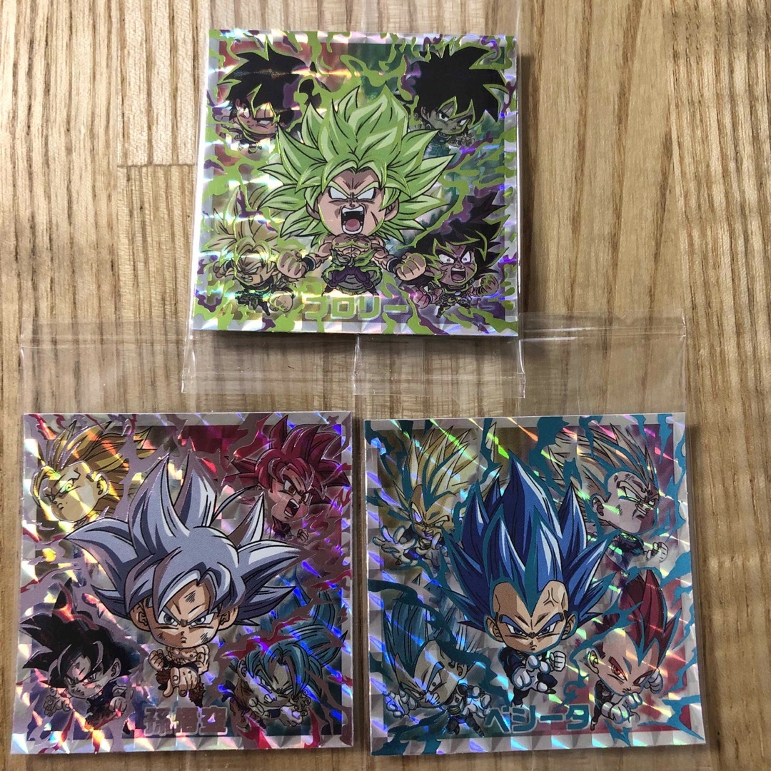 BANDAI(バンダイ)のドラゴンボールウエハースシール⭐︎3枚セット エンタメ/ホビーのアニメグッズ(その他)の商品写真