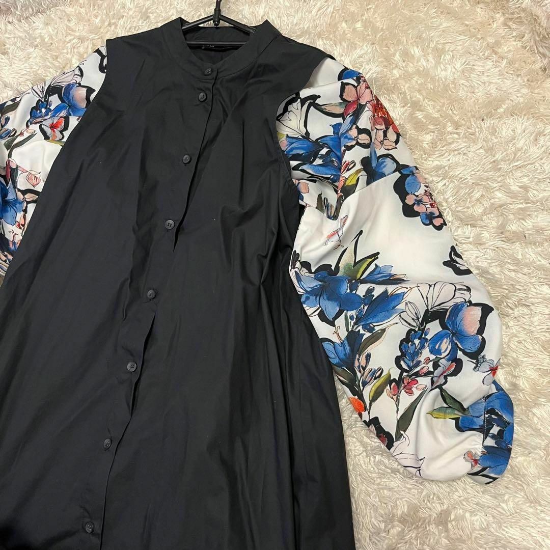 ZARA(ザラ)の美品2点セット【ZARA ザラ】マーメイドロングワンピース 総柄花柄ブラウス レディースのレディース その他(セット/コーデ)の商品写真