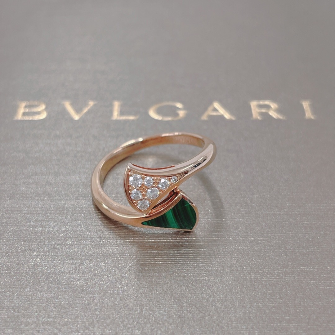 BVLGARI(ブルガリ)のブルガリ　リング　ディーヴァドリーム　ダイヤ　マラカイト　K18PG サイズ50 レディースのアクセサリー(リング(指輪))の商品写真