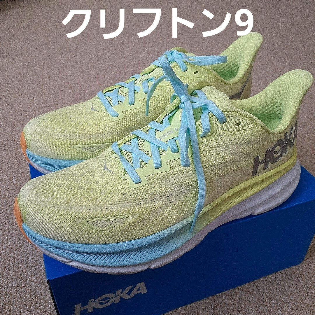 HOKA ONE ONE(ホカオネオネ)の新品未使用箱付　ホカオネオネ　HOKA ONE ONE　クリフトン9　ランニング スポーツ/アウトドアのランニング(シューズ)の商品写真