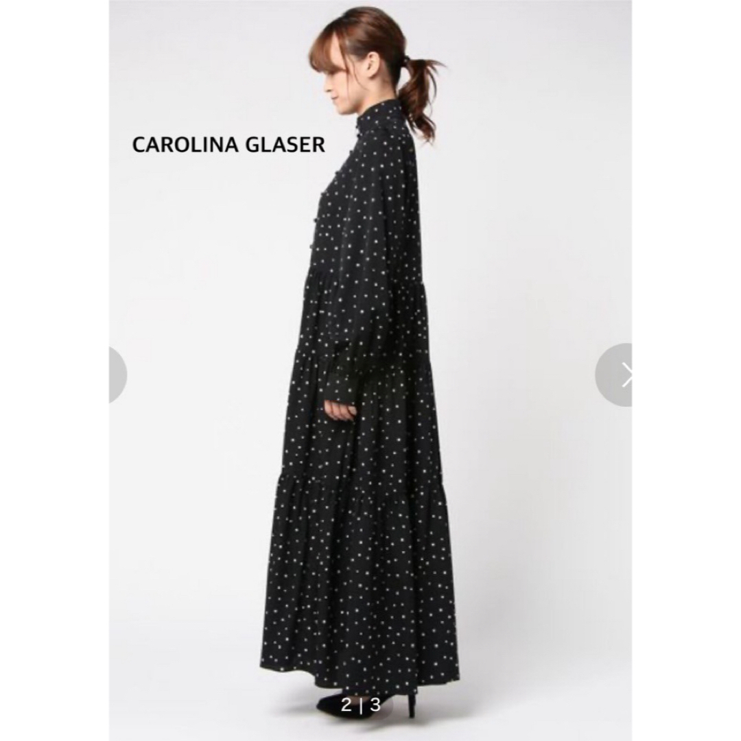 CAROLINA GLASER(カロリナグレイサー)の美品　カロリナグレイサー　ワンピース レディースのワンピース(ロングワンピース/マキシワンピース)の商品写真