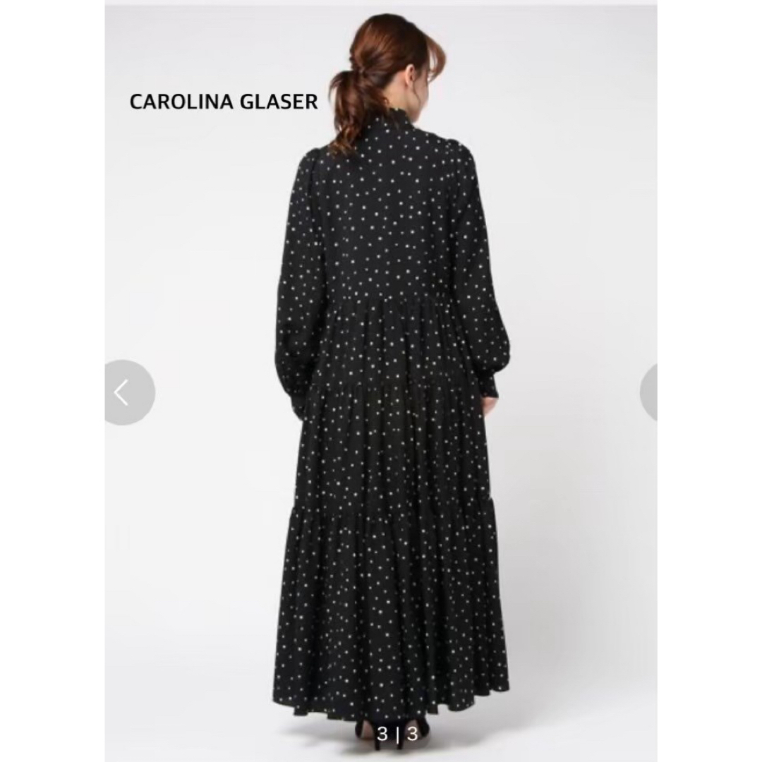 CAROLINA GLASER(カロリナグレイサー)の美品　カロリナグレイサー　ワンピース レディースのワンピース(ロングワンピース/マキシワンピース)の商品写真