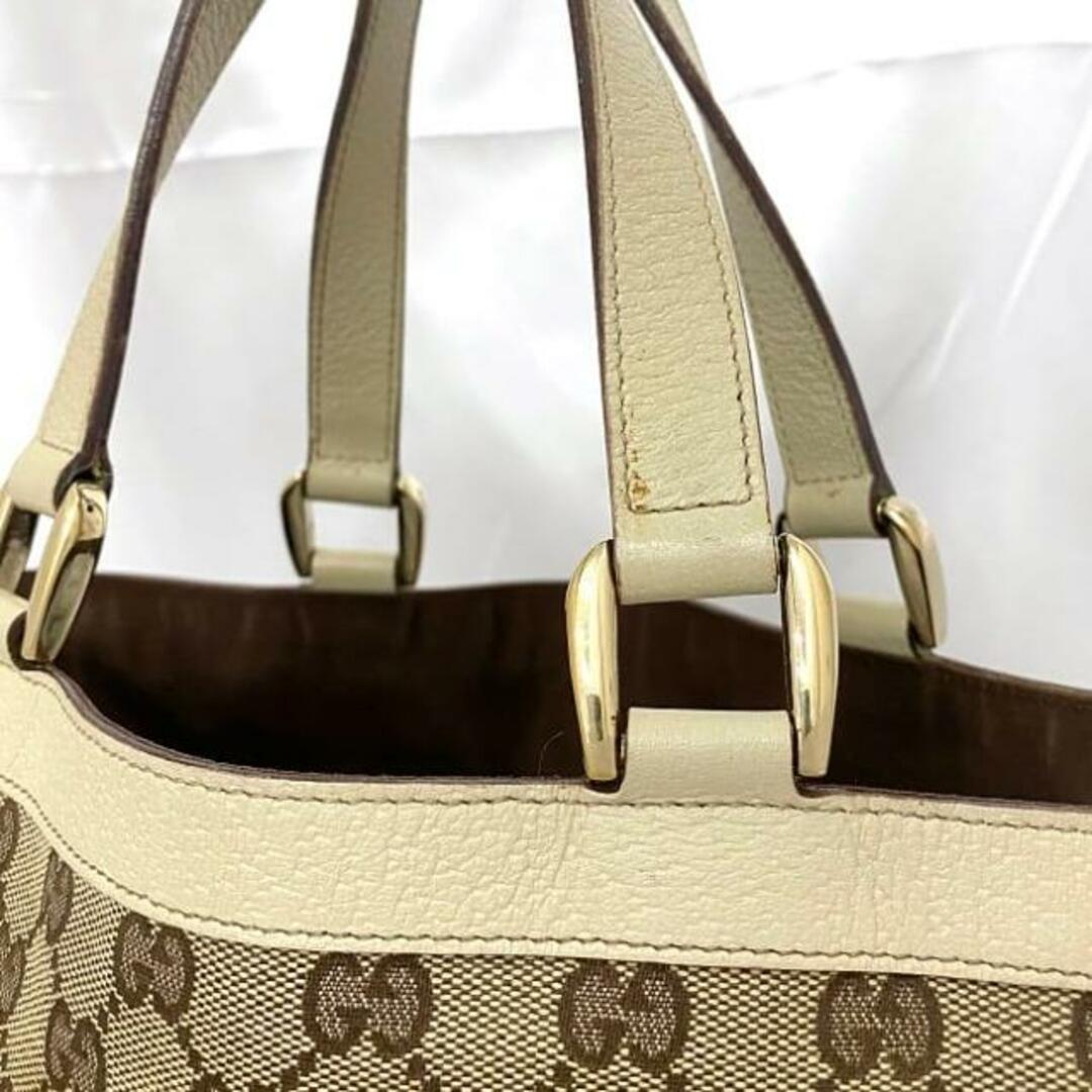 GUCCI - グッチ トートバッグ ベージュ ホワイト 130739 GG GUCCI - グッチ トートバッグ ベージュ ホワイト 130739 GG