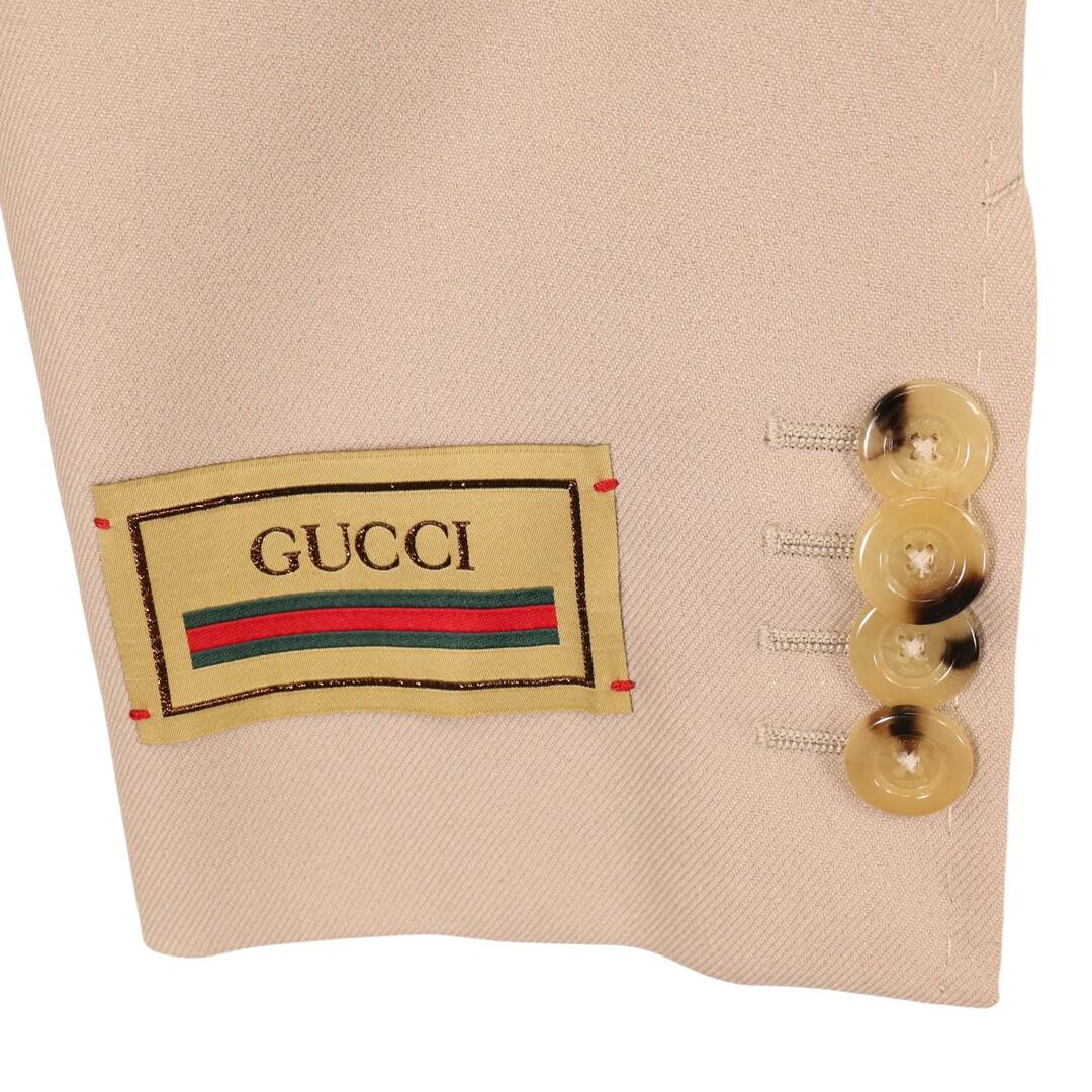 Gucci(グッチ)のグッチ ﾍﾞｰｼﾞｭ 679467 ﾌｧｲﾝｺｯﾄﾝ ﾀﾞﾌﾞﾙﾌﾞﾚｽﾄｼﾞｬｹｯﾄ 48 メンズのジャケット/アウター(その他)の商品写真