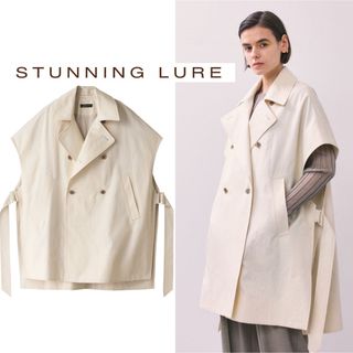 STUNNING LURE - 定番人気 完売☆STUNNINGLURE テーラーポンチョ　ホワイト サイズ1