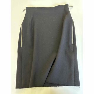 スカート42  Italy製　wool 100% 黒