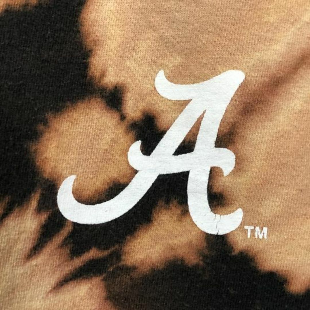 激レア ROLL TIDE ブリーチ染め カレッジロゴ ビック Tシャツ メンズのトップス(Tシャツ/カットソー(半袖/袖なし))の商品写真