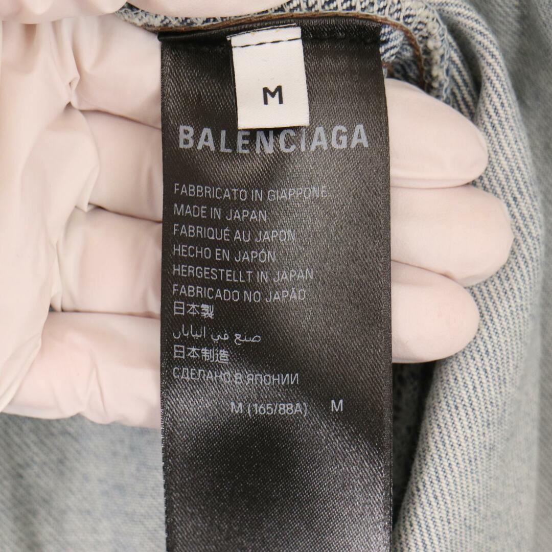 Balenciaga(バレンシアガ)のバレンシアガ 23SS ブルー 767949 Large Fit  スリーブロゴデニムジャケット M メンズのジャケット/アウター(その他)の商品写真