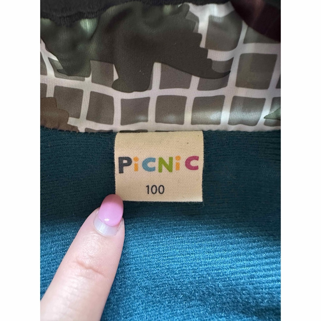 PICNIC ナイロンパーカー 100cm キッズ/ベビー/マタニティのキッズ服男の子用(90cm~)(ジャケット/上着)の商品写真