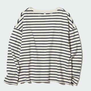 ユニクロ(UNIQLO)のユニクロ／ボーダーTシャツ（長袖）(カットソー(長袖/七分))