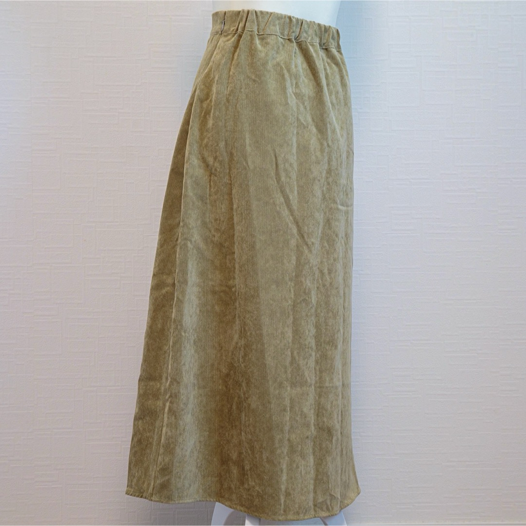 Techichi(テチチ)のTe chichi TERRASSE ウエストゴム入りナロースカート　カーキ　S レディースのスカート(ロングスカート)の商品写真