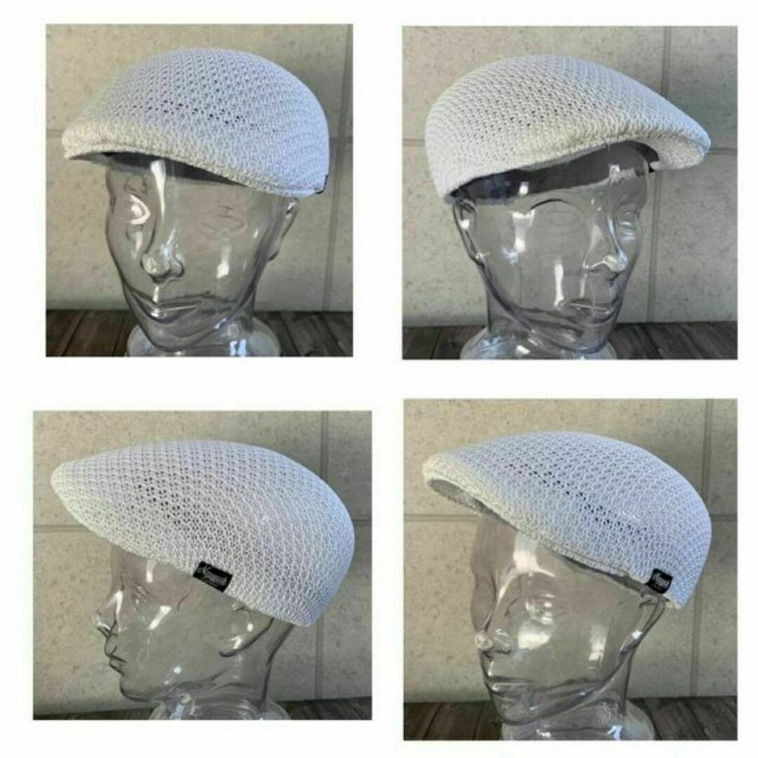 送料込 帽子 サーモ ハンチング アイビー メッシュ 無地 シンプル 定番 wh メンズの帽子(ハンチング/ベレー帽)の商品写真