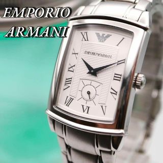 エンポリオアルマーニ(Emporio Armani)の良品！EMPORIO ARMANI シルバー クォーツ メンズ腕時計 486(腕時計(アナログ))