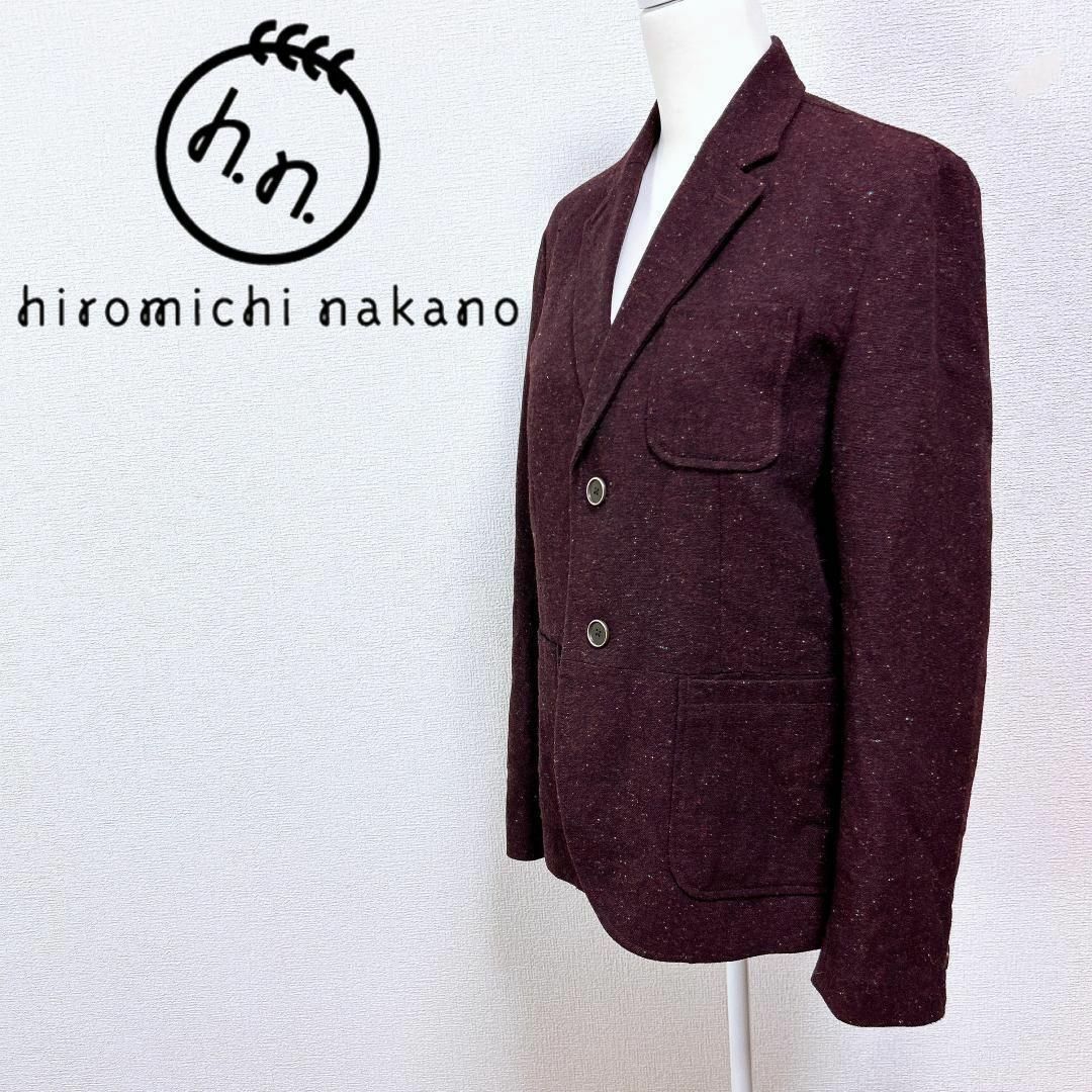 ■hiromichi nakano テーラードジャケット ワインレッド XL レディースのジャケット/アウター(その他)の商品写真