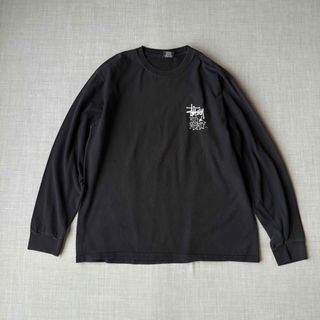 ステューシー(STUSSY)のStussy BIG MEATY ビッグマイティ 恐竜 フォント  ロンT 黒(Tシャツ/カットソー(七分/長袖))