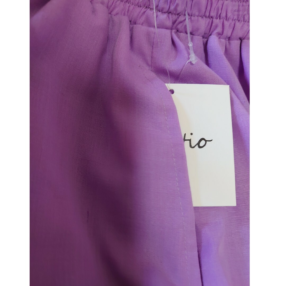 薄紫　パープル　マキシ丈　タグ付き レディースのスカート(ロングスカート)の商品写真