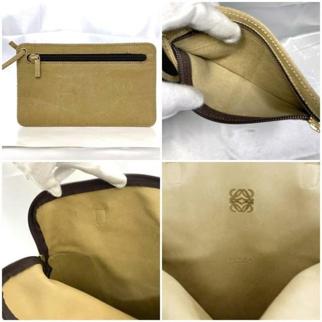 LOEWE - ロエベ トートバッグ ベージュ ブラウン アナグラム 416 LOEWE - ロエベ トートバッグ ベージュ ブラウン アナグラム 416