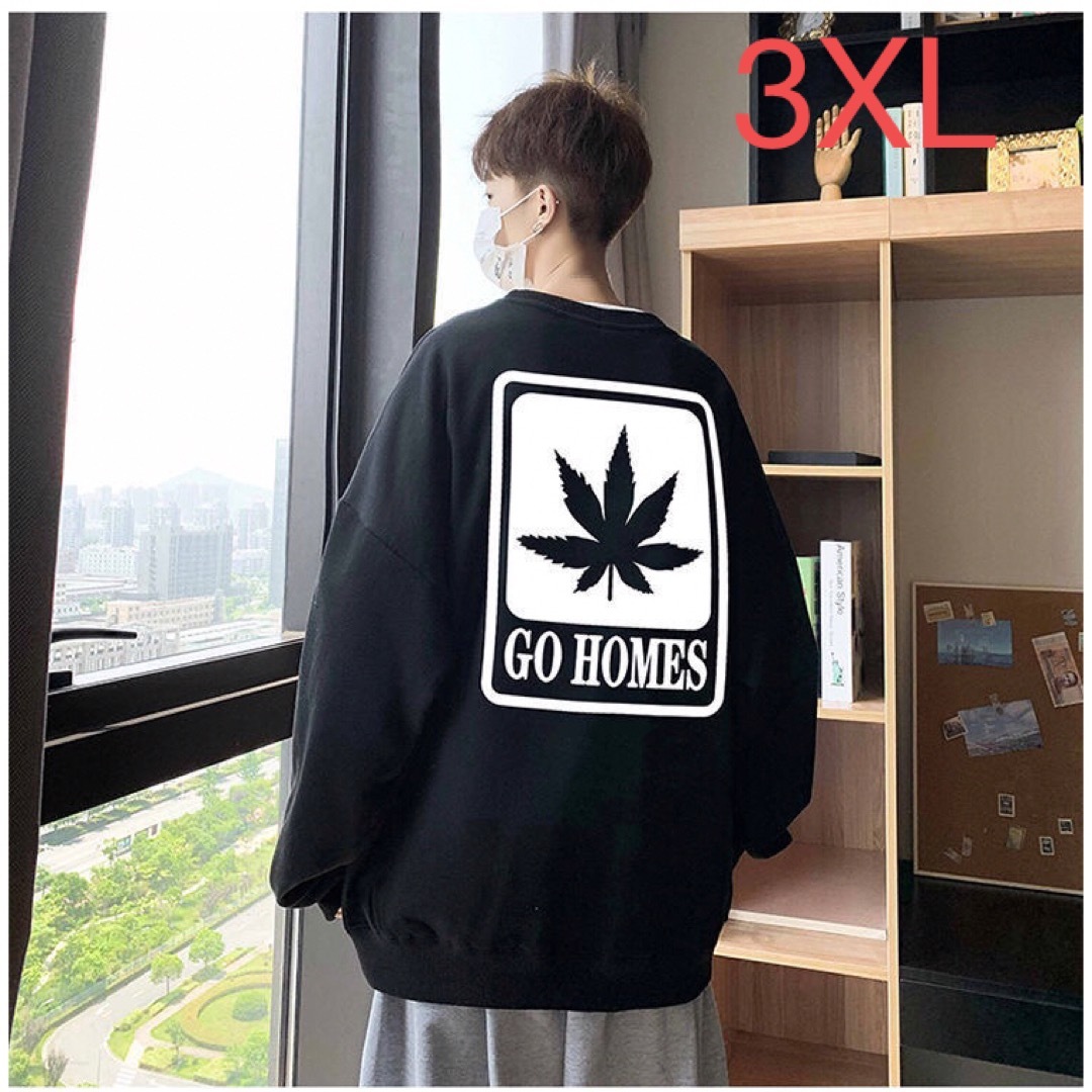 JUAS078メンズ Tシャツ トレーナー 薄手トップス韓国風長袖 丸首 メンズのトップス(Tシャツ/カットソー(七分/長袖))の商品写真