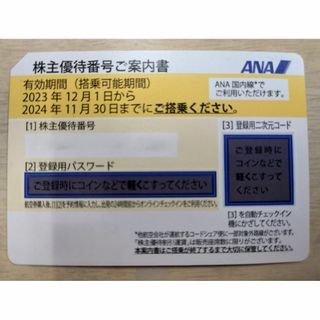 エーエヌエー(ゼンニッポンクウユ)(ANA(全日本空輸))のANA株主優待券　1枚　2024/11/30期限(航空券)