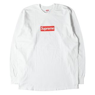 シュプリーム(Supreme)の美品 Supreme シュプリーム Tシャツ サイズ:L 20AW ボックスロゴ ロングスリーブTシャツ Box Logo L/S Tee ホワイト 白 トップス カットソー 長袖【メンズ】【中古】(Tシャツ/カットソー(七分/長袖))