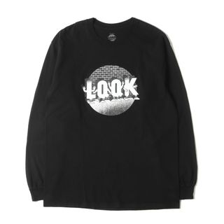 LQQK STUDIO ルックスタジオ Tシャツ サイズ:L グラフィック ロングスリーブTシャツ ブラック 黒 トップス カットソー 長袖【メンズ】【中古】(Tシャツ/カットソー(七分/長袖))