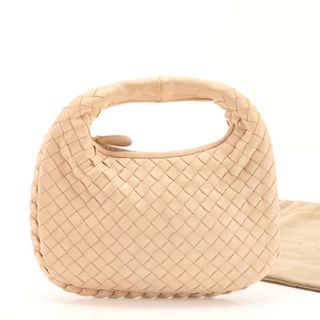 ボッテガヴェネタ(Bottega Veneta)の美品 ボッテガヴェネタ イントレチャート 編み込み ホーボー 型 レザー ハンドバッグ トート トップハンドル レディース EEE AA13-1(ハンドバッグ)