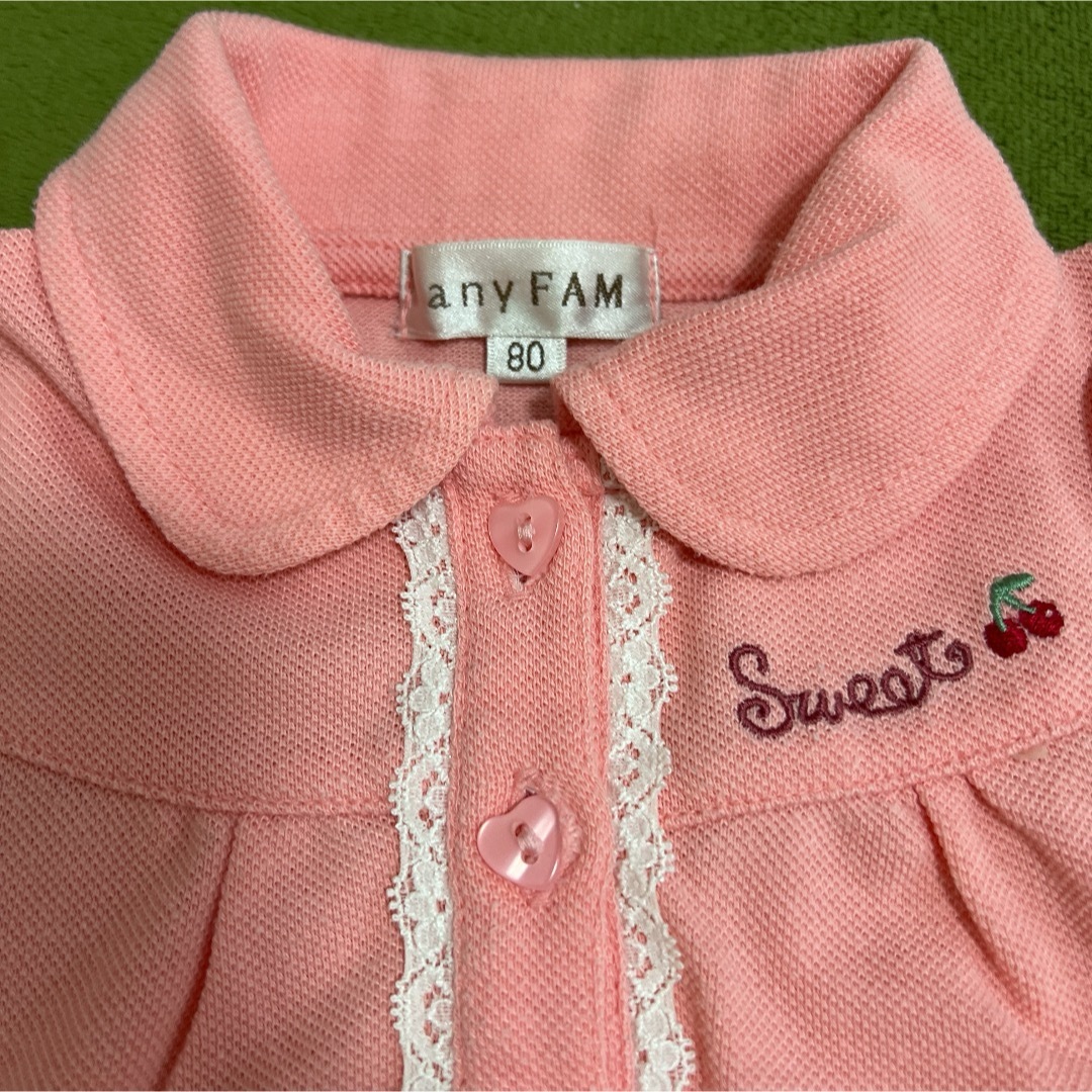 anyFAM(エニィファム)の女の子 エニィファム anyfam トップス  ワンピース 80 キッズ/ベビー/マタニティのベビー服(~85cm)(ワンピース)の商品写真