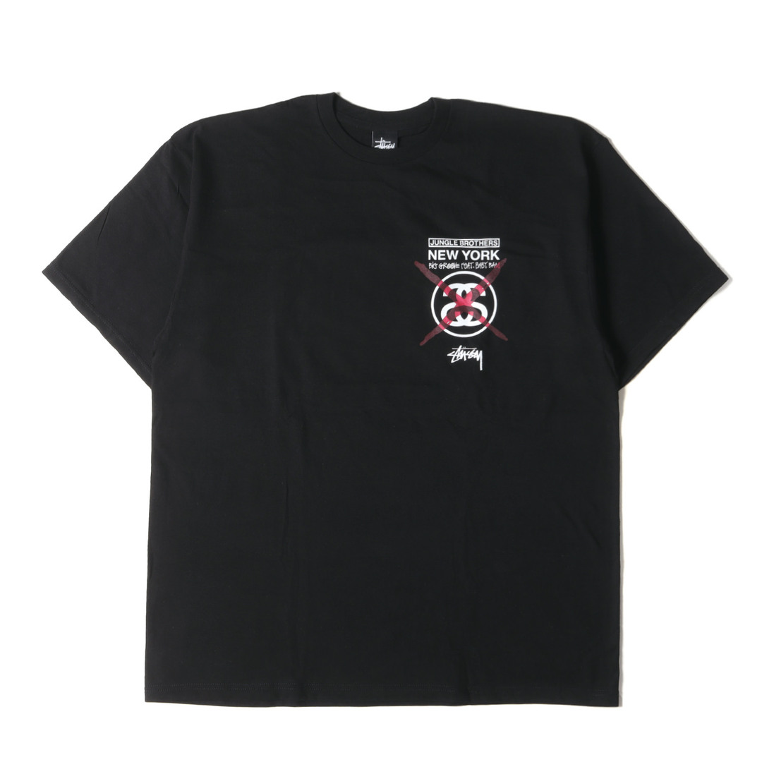 新品 STUSSY ステューシー Tシャツ サイズ:XL Jungle Brothers ベイビー・バム フォト クルーネック 半袖Tシャツ Baby Bam T-Shirt ブラック 黒 トップス カットソー【メンズ】 新品 STUSSY ステューシー Tシャツ サイズ:XL Jungle Brothers ベイビー・バム フォト クルーネック 半袖Tシャツ Baby Bam T-Shirt ブラック 黒 トップス カットソー【メンズ】